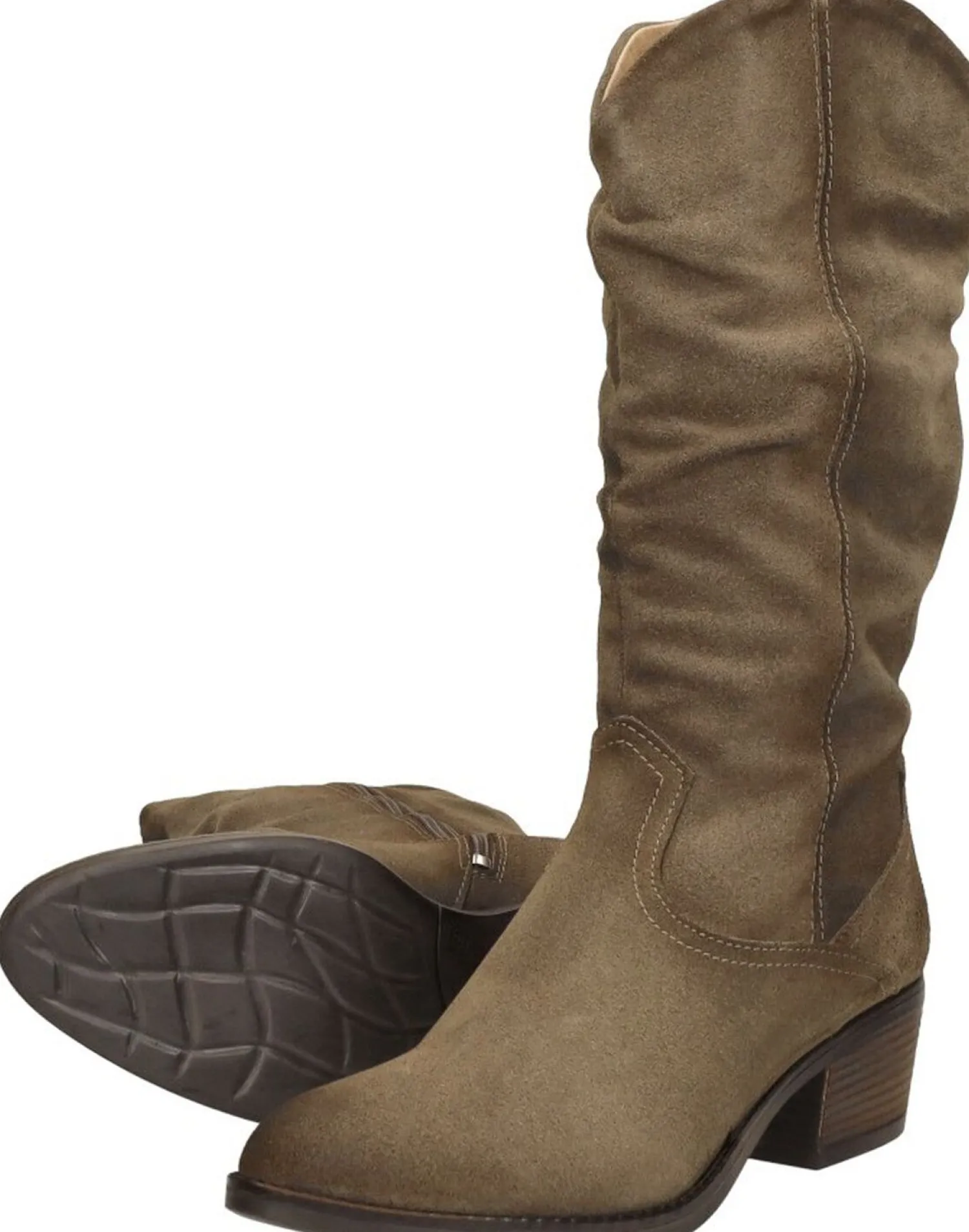Aqa Kuit Laarzen Taupe Fashion