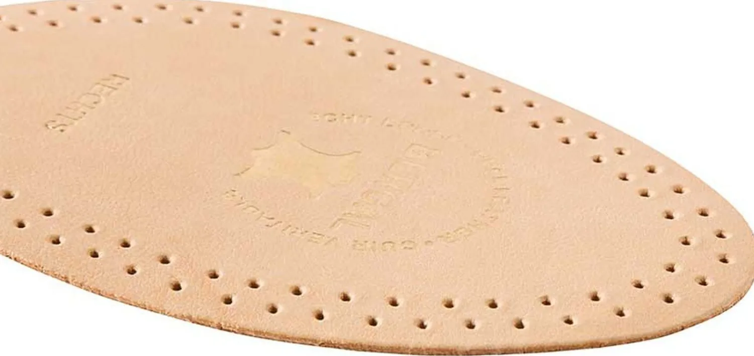 Bergal Leather Half Sole Beige Outlet