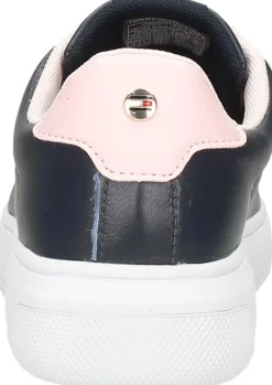 Tommy Hilfiger Lowcut Leather Cupsole Blauw Online