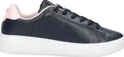 Tommy Hilfiger Lowcut Leather Cupsole Blauw Online