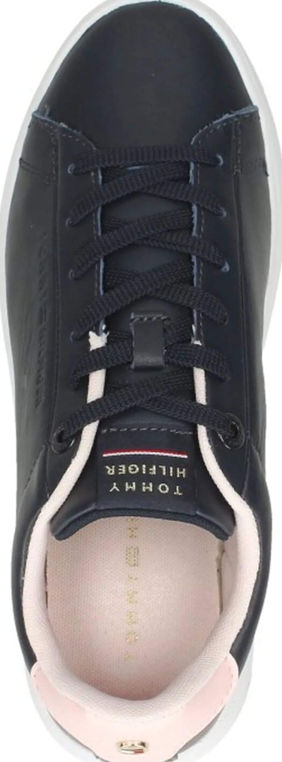 Tommy Hilfiger Lowcut Leather Cupsole Blauw Online