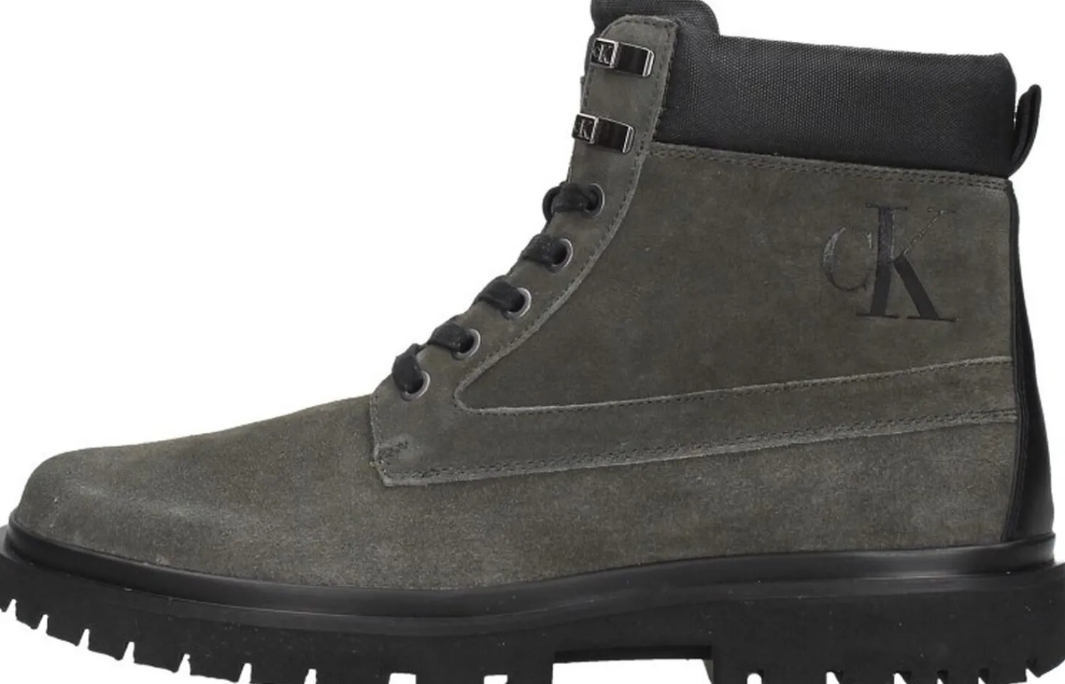 Calvin Klein Lug Mid Lace Up Boot Hike Taupe Discount