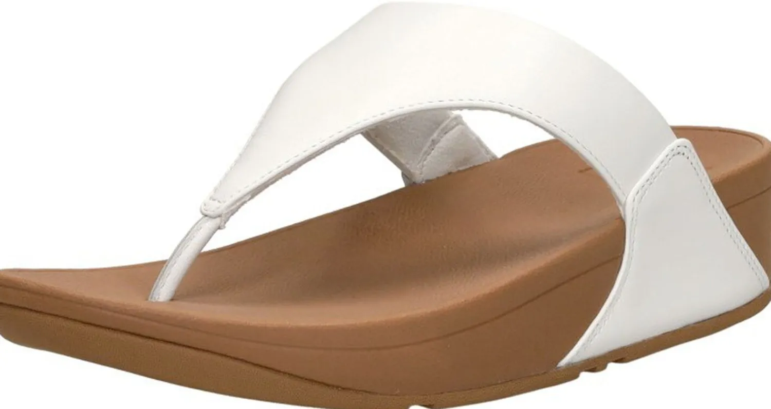Fitflop Lulu Leather Toepost Wit Outlet