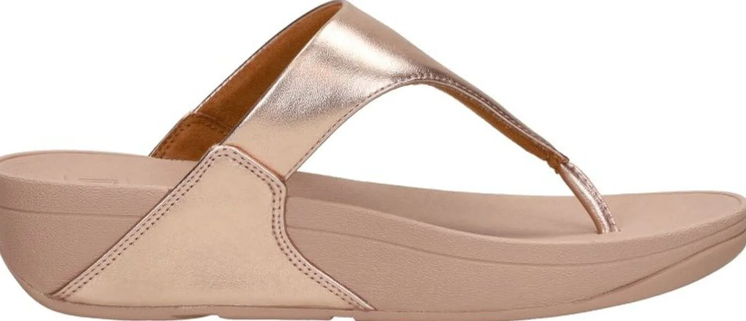 Fitflop Lulu Leather Toepost Rosé-goud New