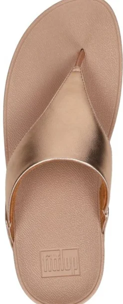 Fitflop Lulu Leather Toepost Rosé-goud New
