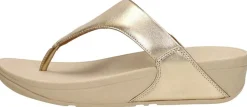 Fitflop Lulu leather toepost Goudkleur Outlet