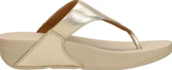 Fitflop Lulu leather toepost Goudkleur Outlet