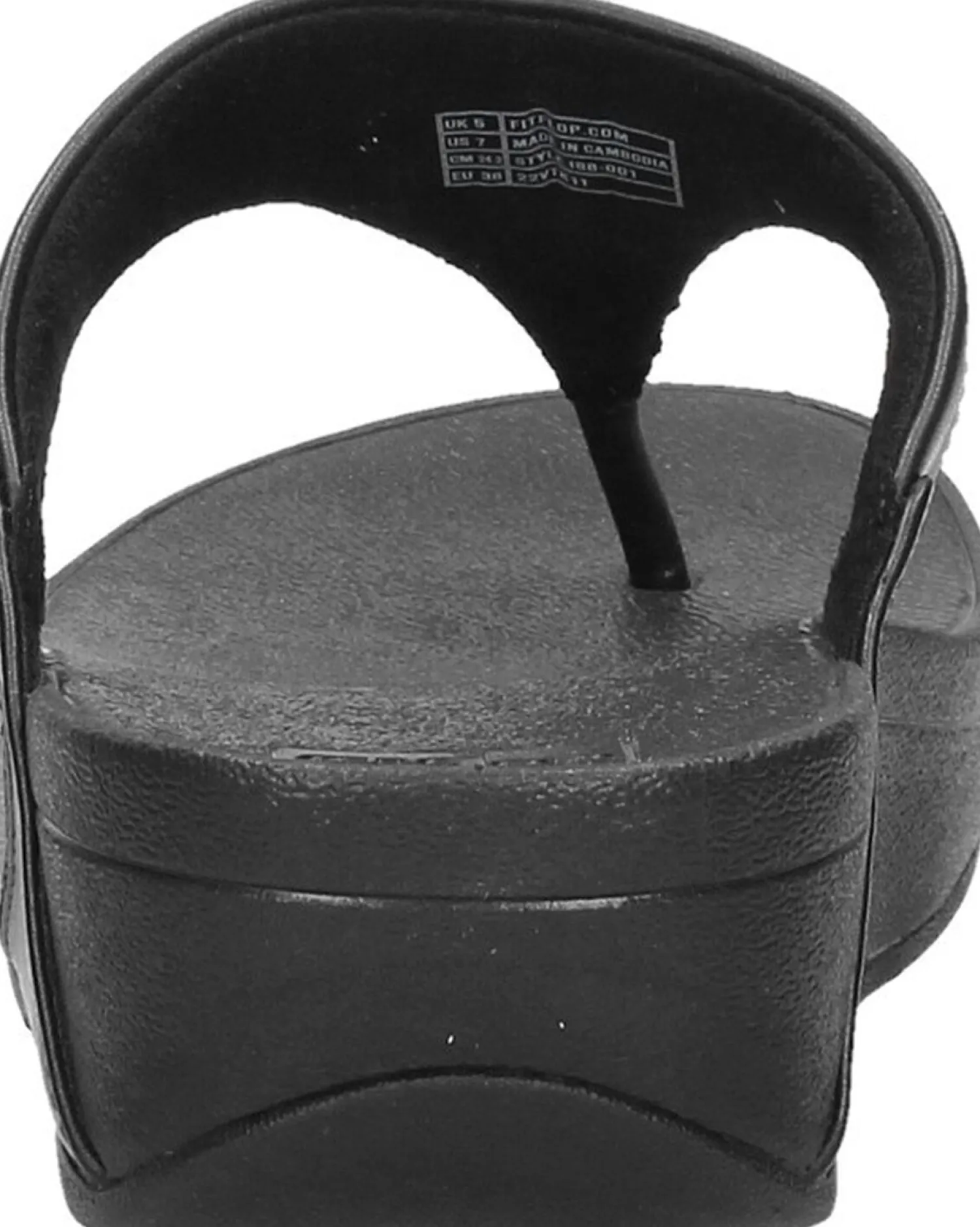 Fitflop Lulu Leather Toepost Zwart Clearance