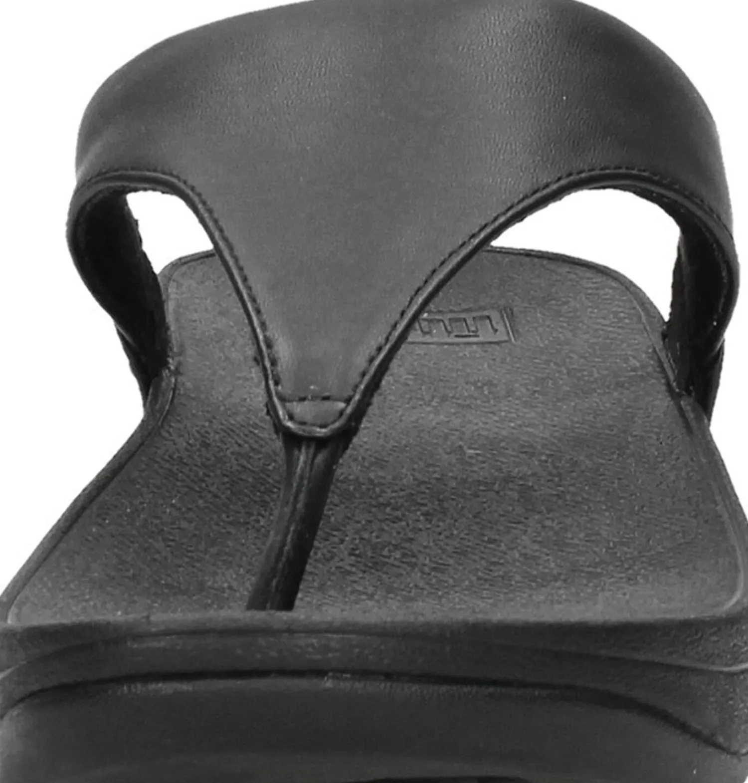 Fitflop Lulu Leather Toepost Zwart Clearance