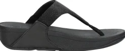 Fitflop Lulu Shimmerlux Toe - Post Sandals Zwart Sale