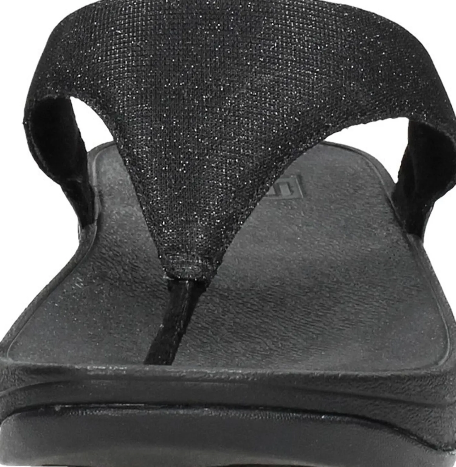 Fitflop Lulu Shimmerlux Toe - Post Sandals Zwart Sale