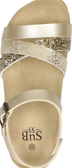 Sub55 Meiden Sandalen Goudkleur New