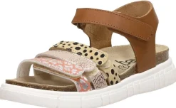 Keq Meiden Sandalen Cognac New