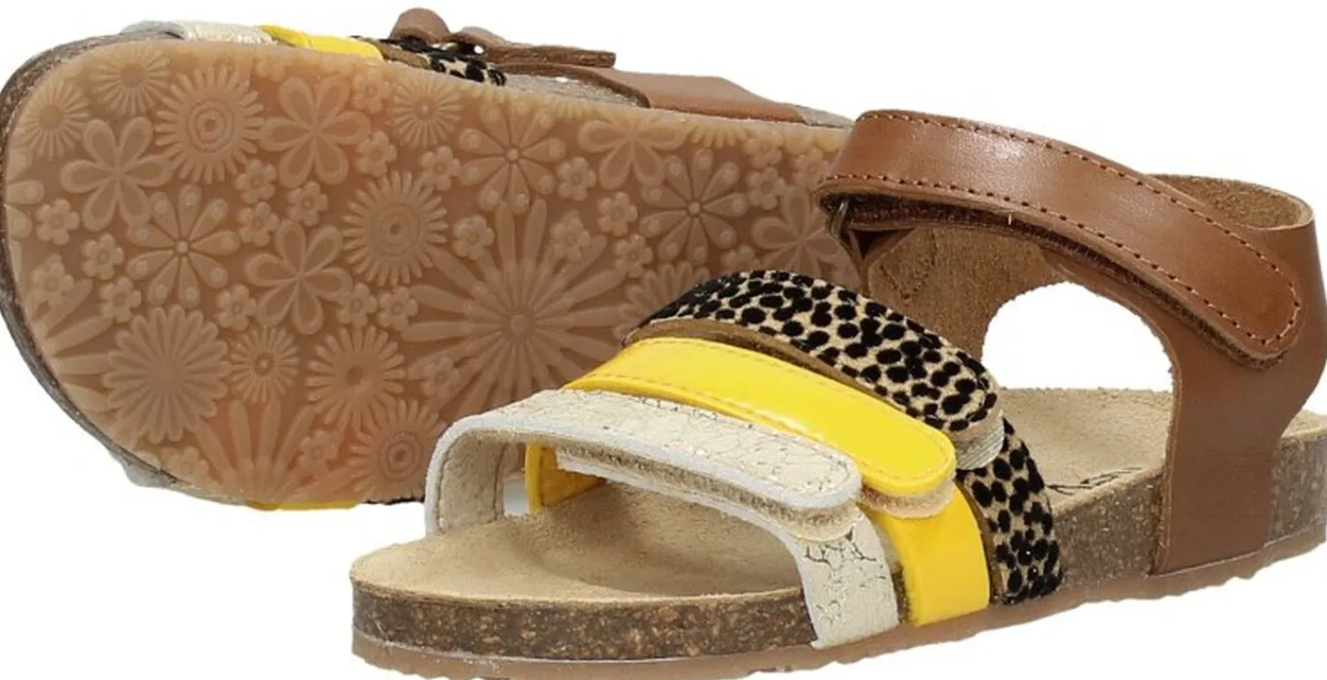 Keq Meiden Sandalen Cognac New