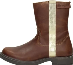 Braqeez Meisjes enkellaarsjes Cognac Best