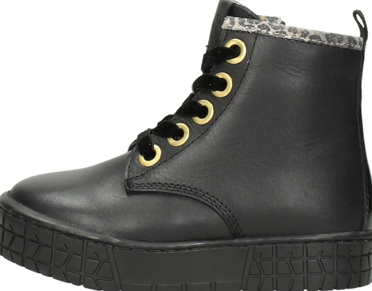 Keq Meisjes veterschoenen Zwart Best