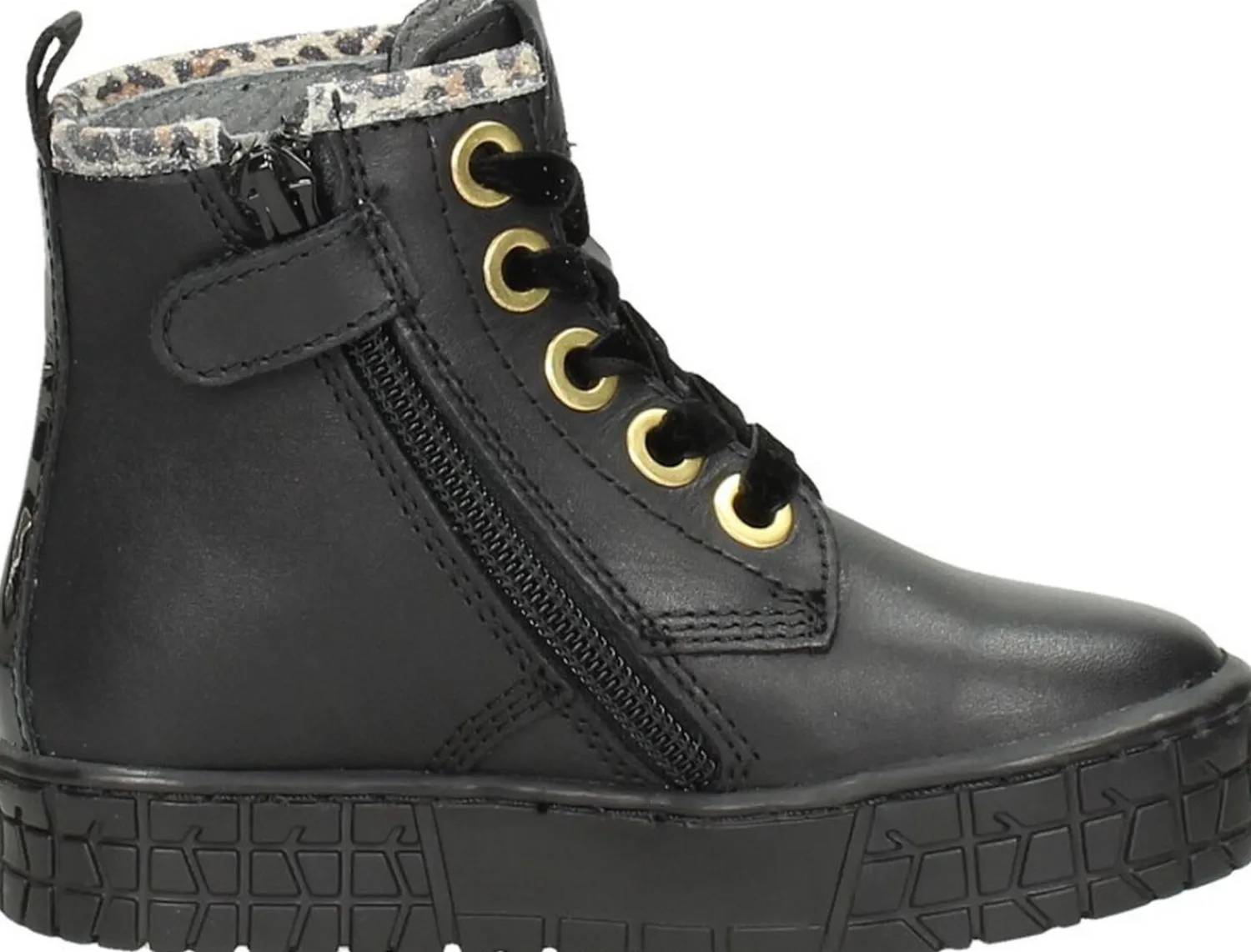 Keq Meisjes veterschoenen Zwart Best