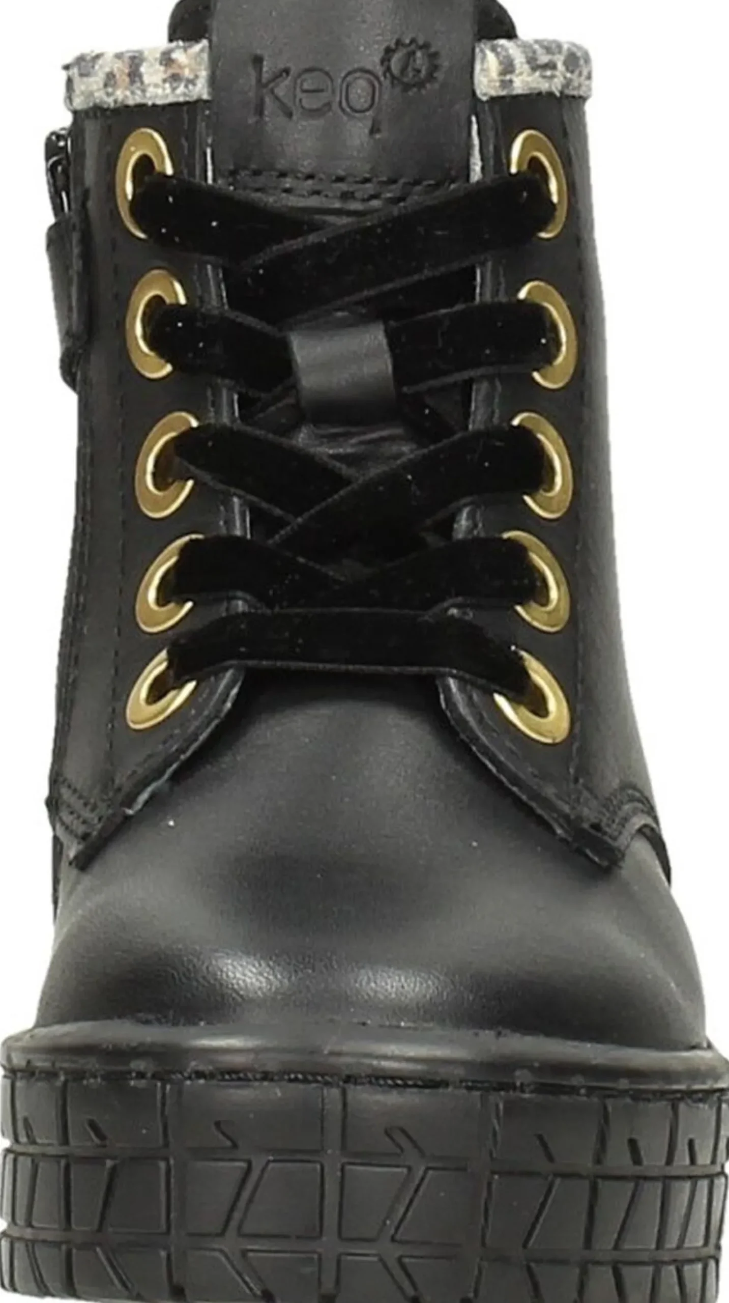 Keq Meisjes veterschoenen Zwart Best