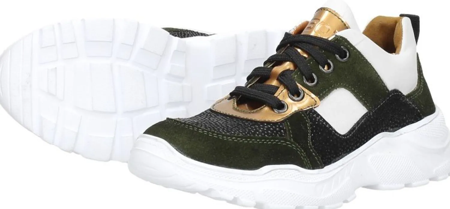 Braqeez Meisjes veterschoenen Groen Best
