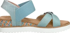 Skechers Miss Desert Kiss Hi Licht blauw Sale