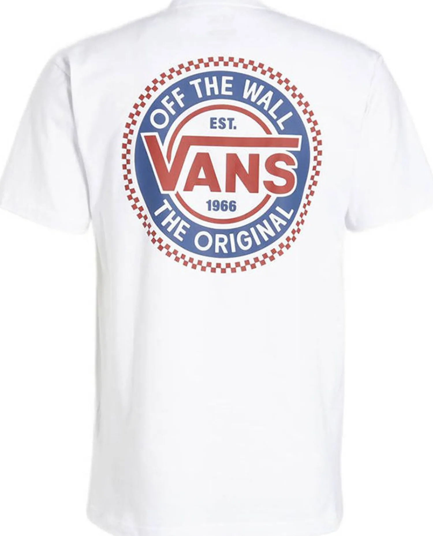 Vans MN Original Checkerboard CO SS Wit Outlet