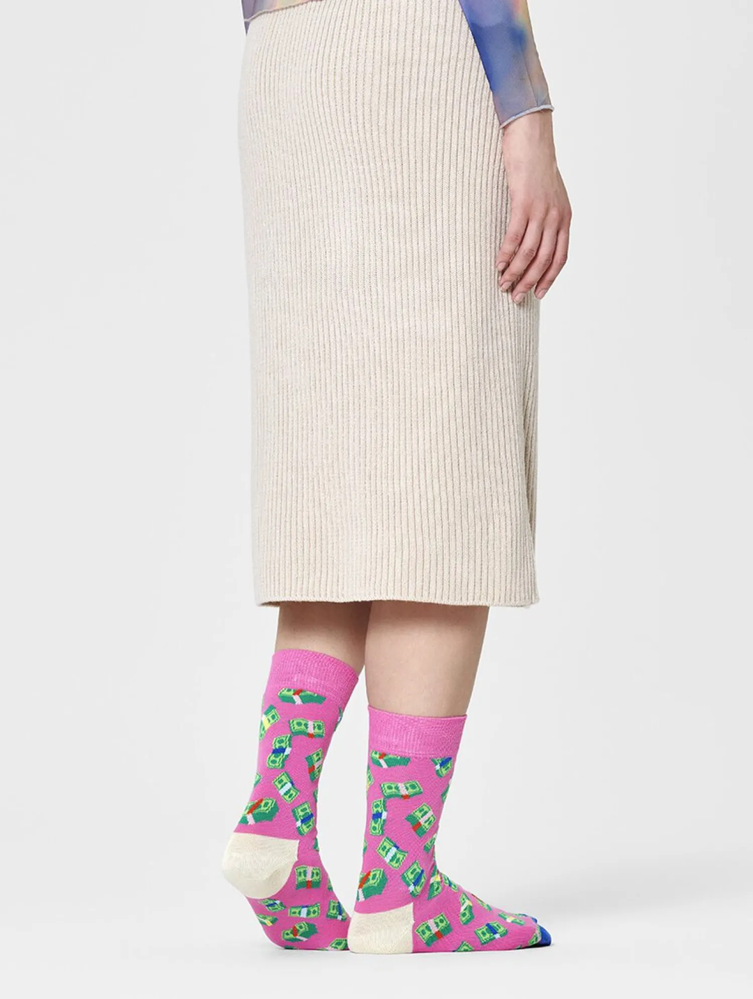 Happy Socks Money Money Sock Roze Online