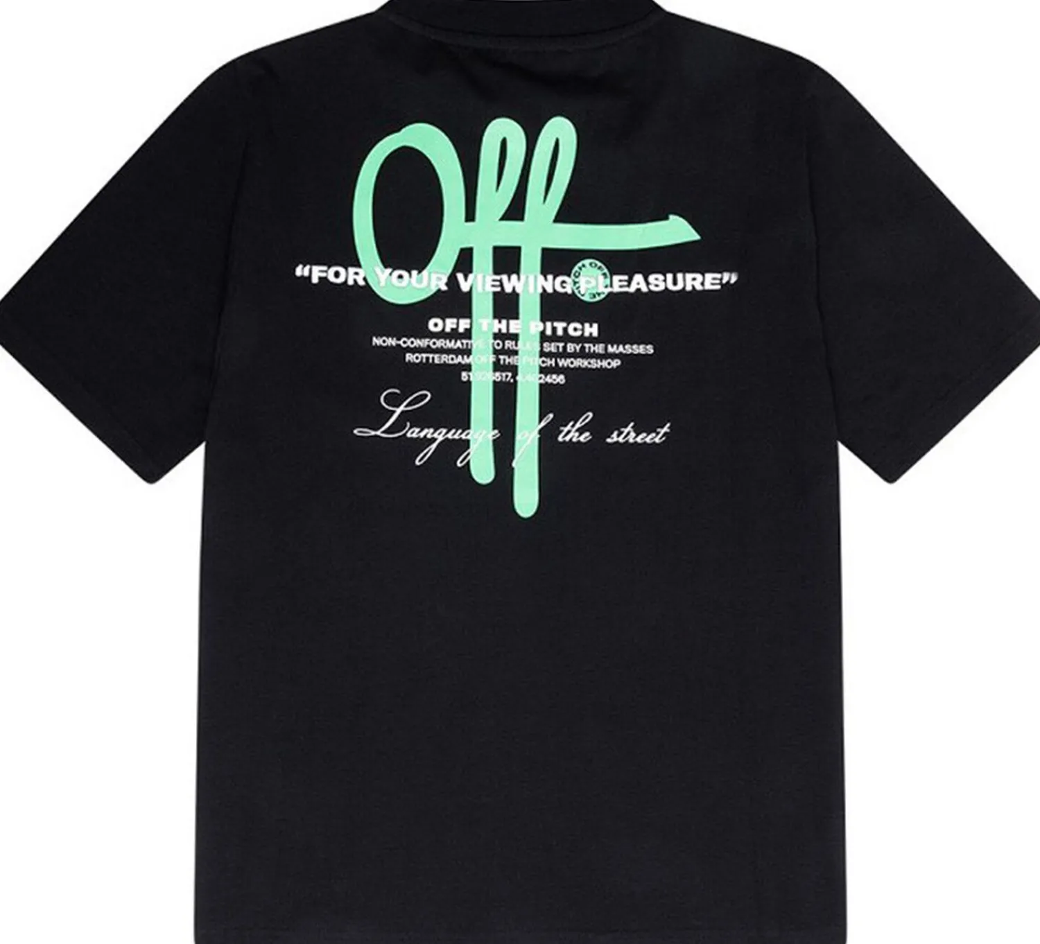 Off The Pitch Neo Regular Fit Tee Zwart Outlet