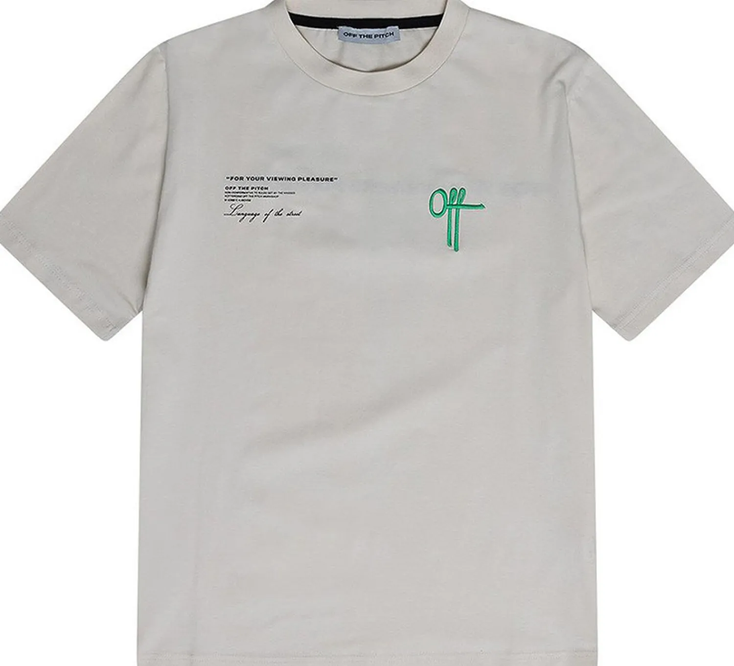 Off The Pitch Neo Regular Fit Tee Gebroken wit New