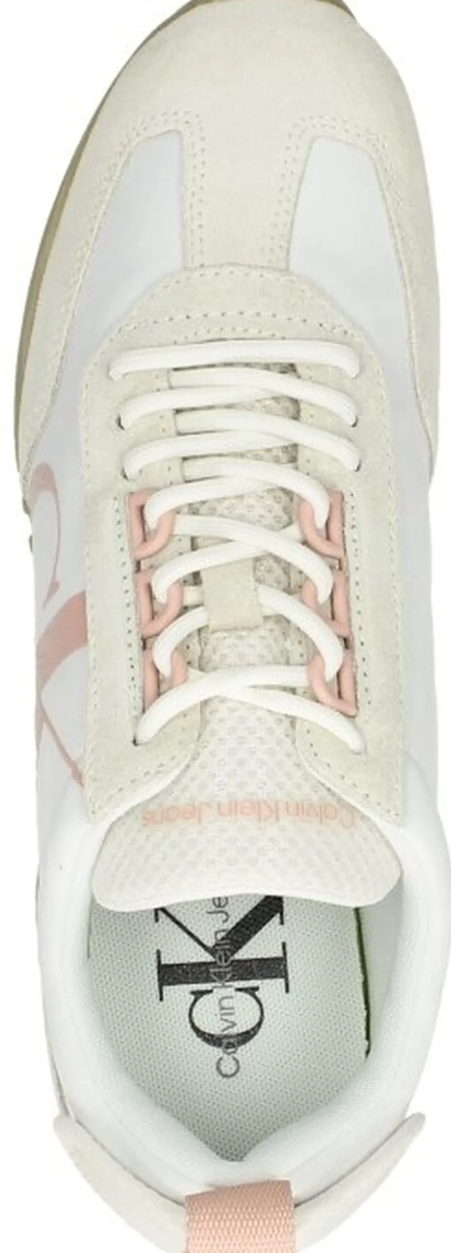 Calvin Klein New Retro Runner Laceup Low Wit Hot