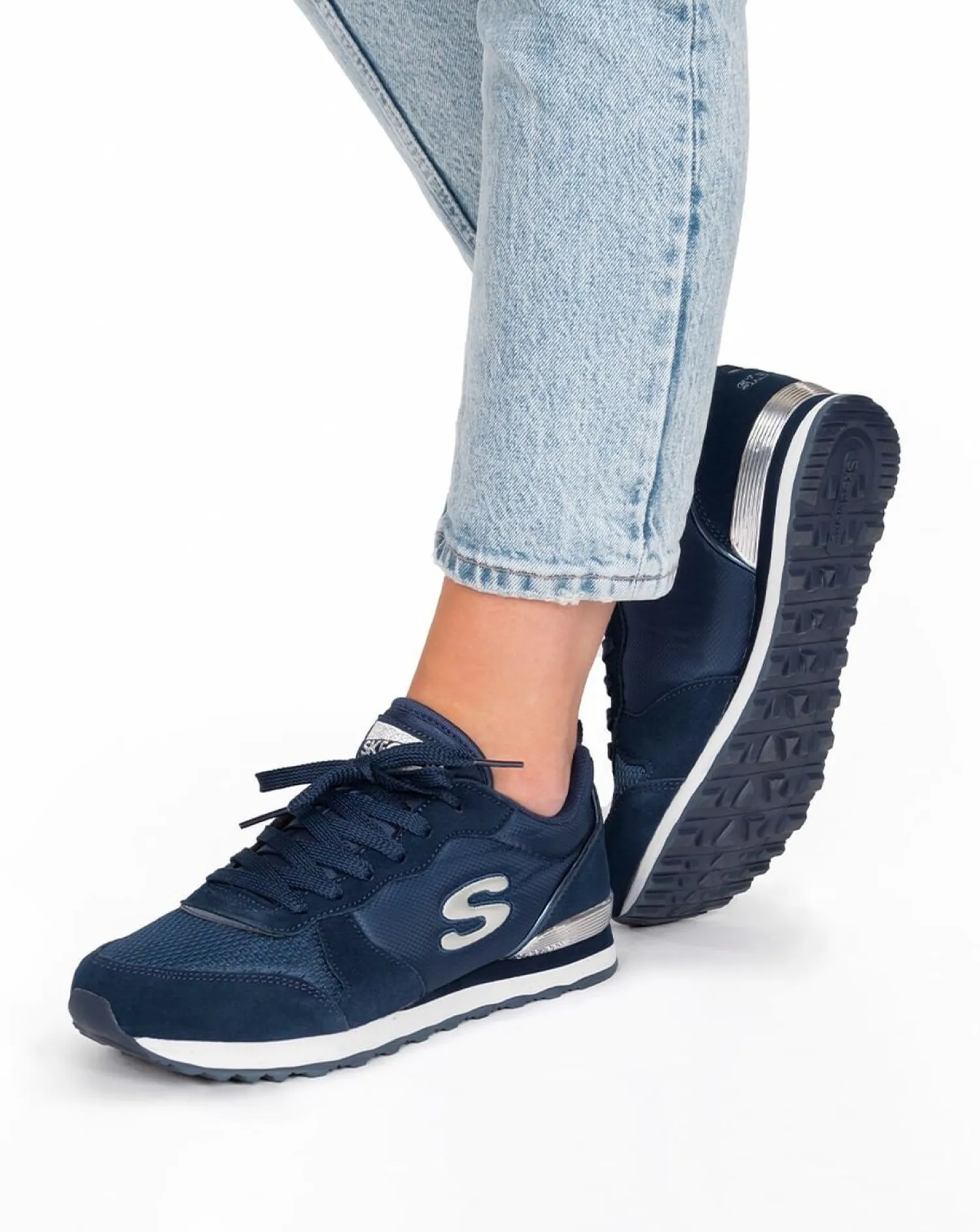 Skechers OG 85 - Gold'n Gurl Blauw Discount