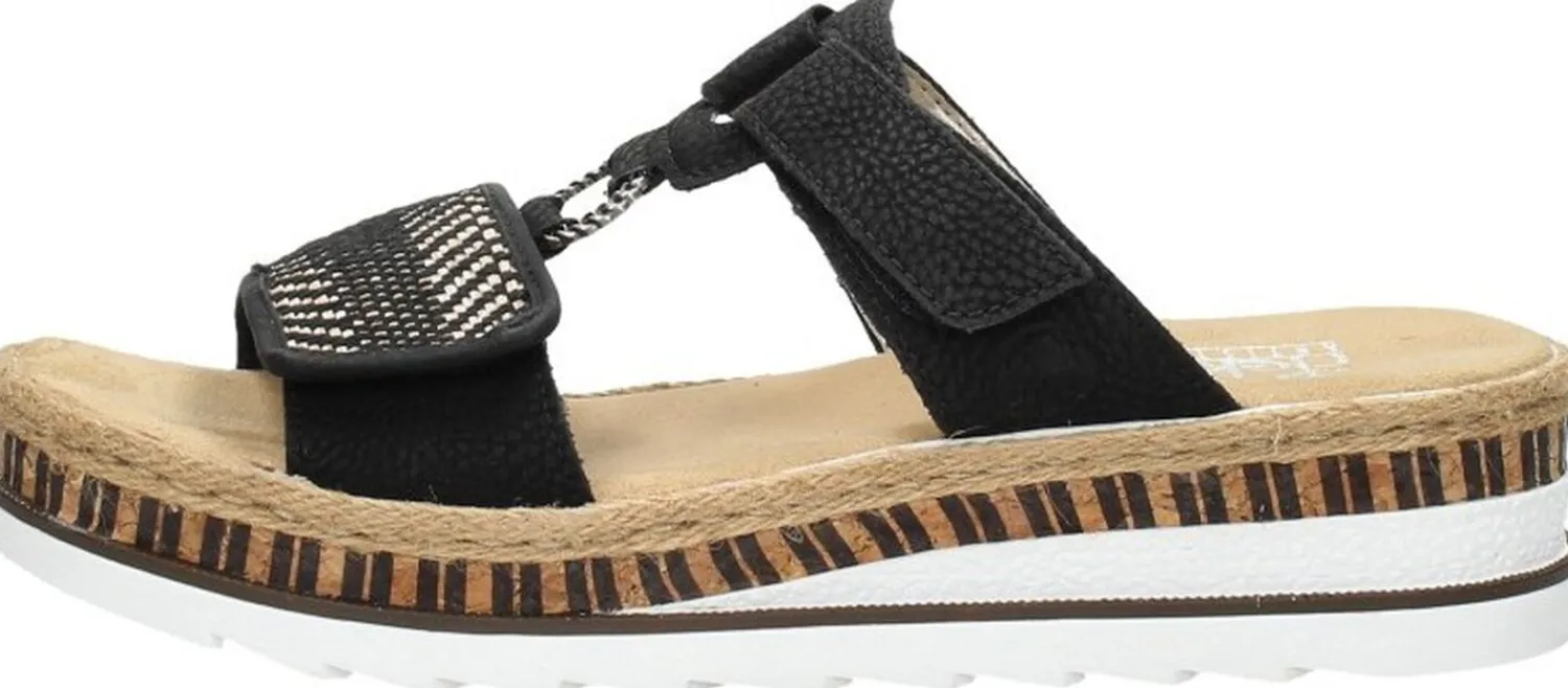 Rieker Open Teen Zwart Sale