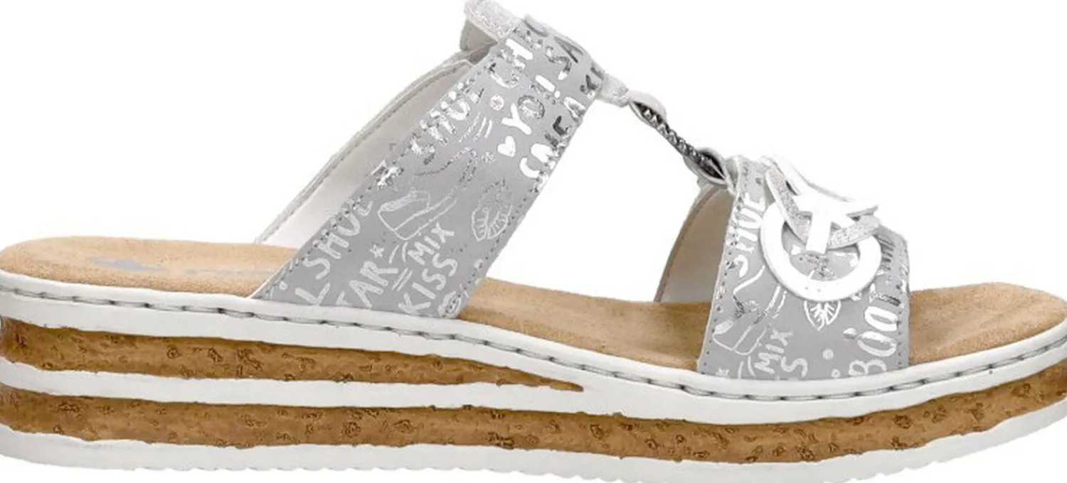 Rieker Open Teen Zilverkleur Discount