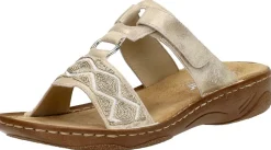 Rieker Open Teen Goudkleur Sale