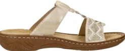 Rieker Open Teen Goudkleur Sale
