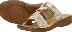 Rieker Open Teen Goudkleur Sale