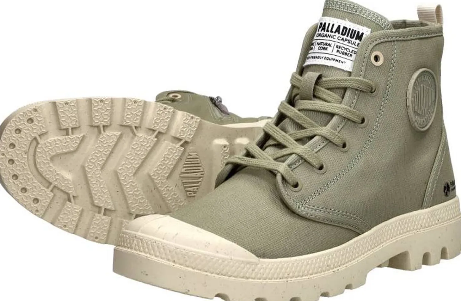 Palladium Pampa Hi Zip Oragnic Khaki Best