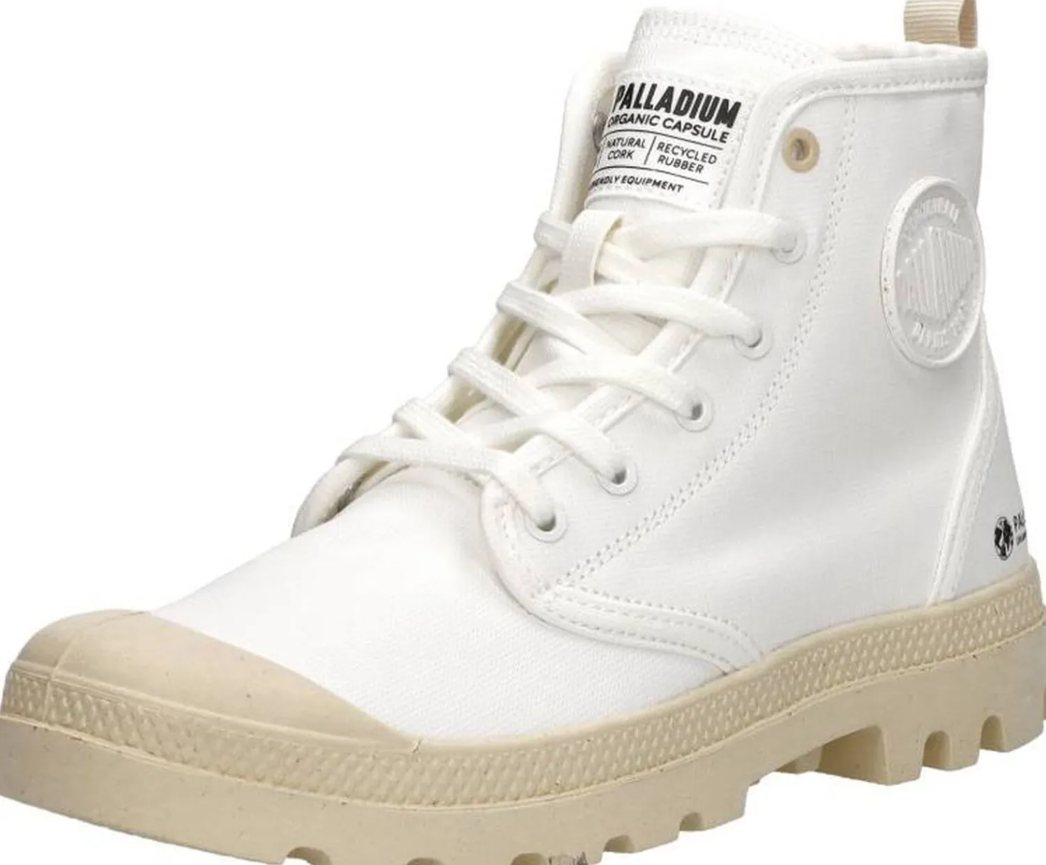 Palladium Pampa Hi Zip Oragnic Wit New