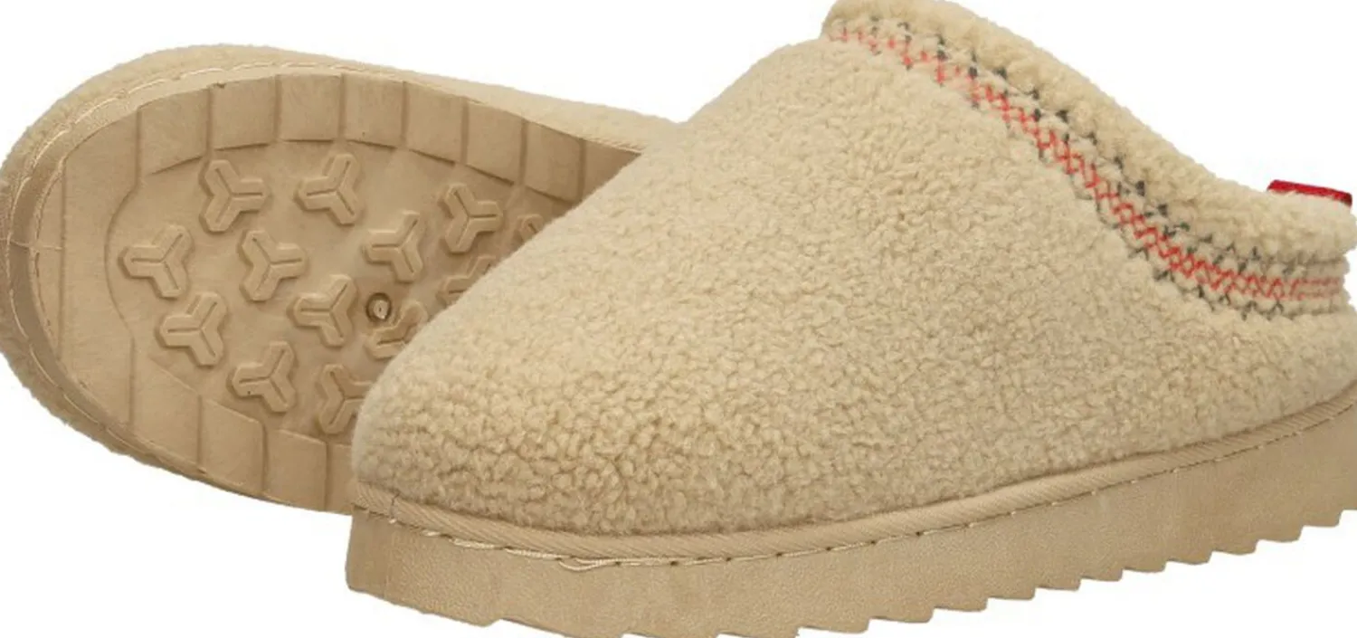 Sub55 Home Collection Pantoffels Dicht Beige Outlet