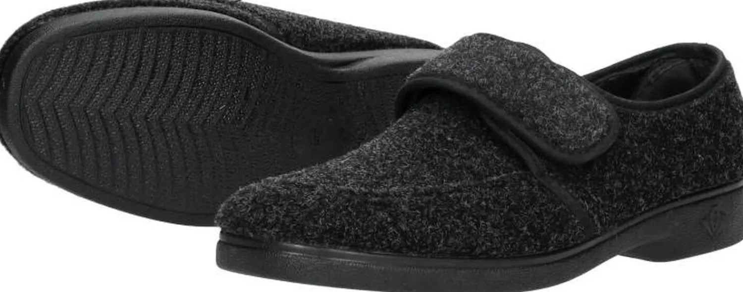 Comfort Plus Pantoffels Dicht Zwart Sale