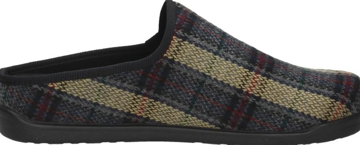 Fly Flot Pantoffels Open Donkergrijs Fashion