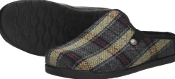 Fly Flot Pantoffels Open Donkergrijs Fashion
