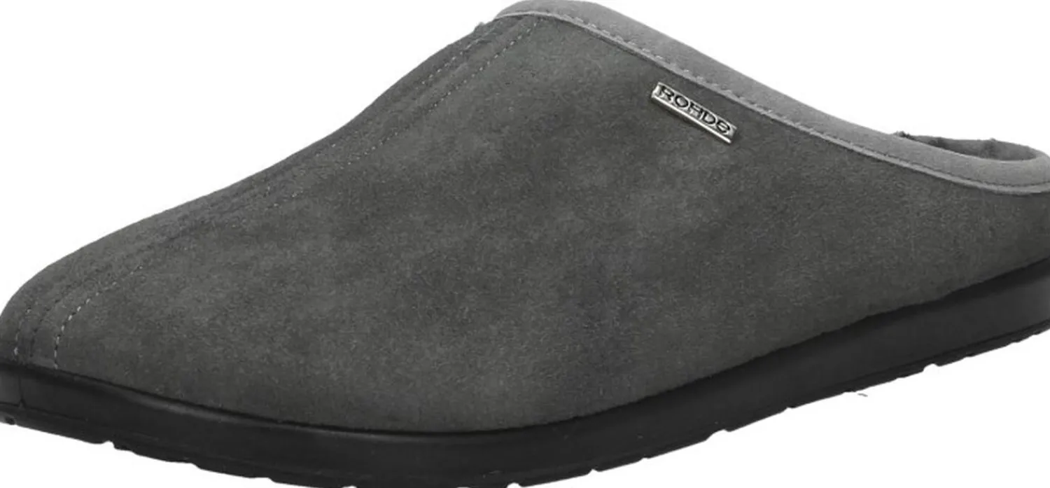 Rohde Pantoffels Open Donkergrijs New