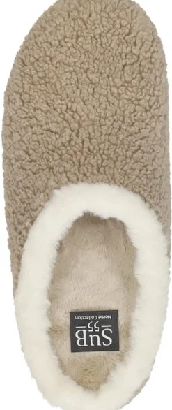 Sub55 Home Collection Pantoffels Open Beige Discount