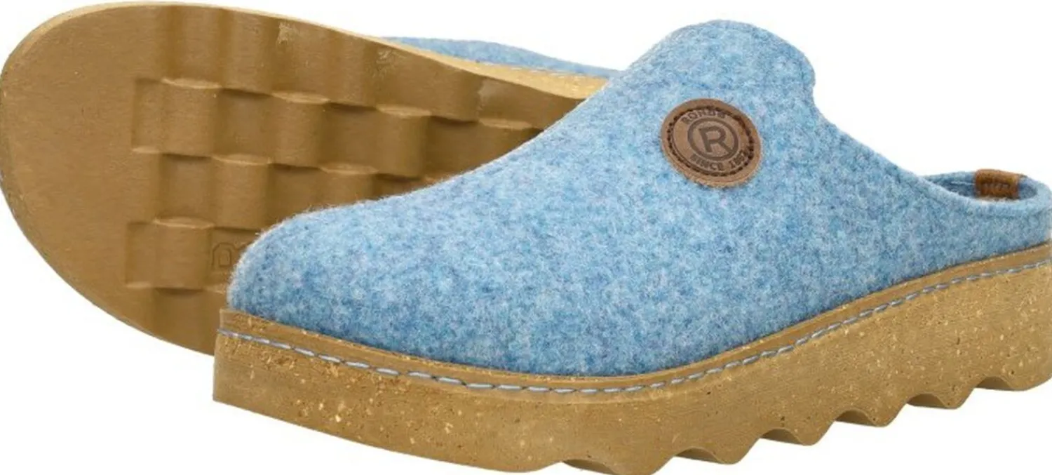 Rohde Pantoffels Open Blauw Best