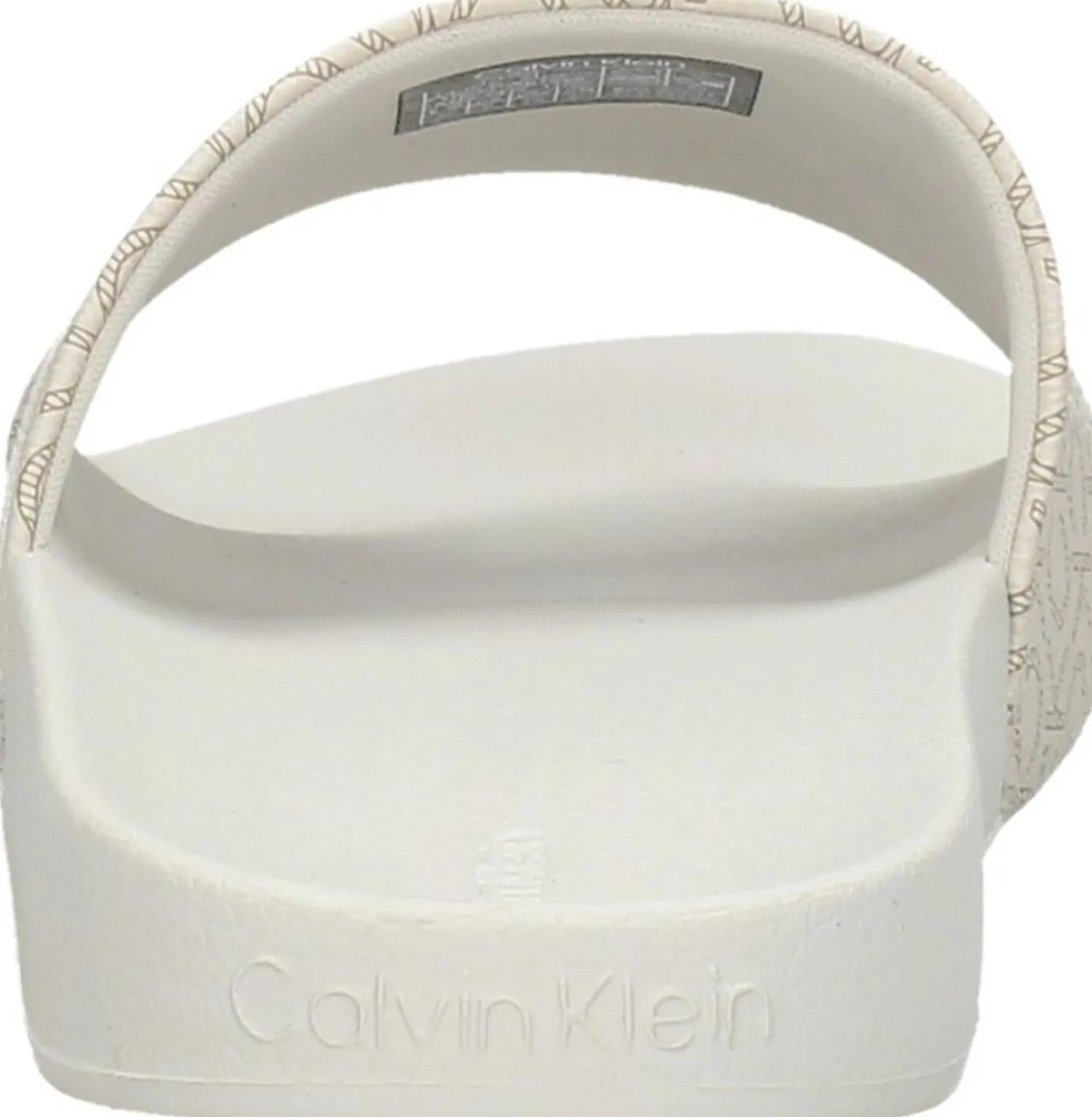 Calvin Klein Pool Slide - Mono Gebroken wit Hot