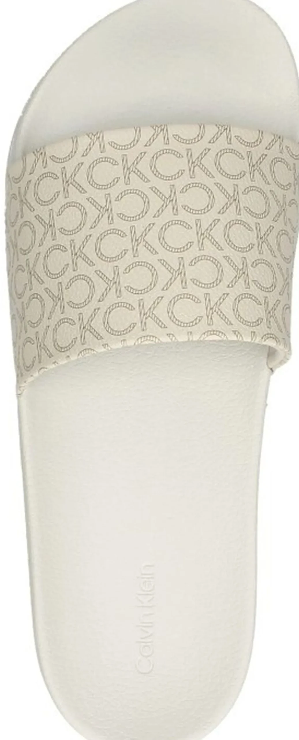 Calvin Klein Pool Slide - Mono Gebroken wit Hot