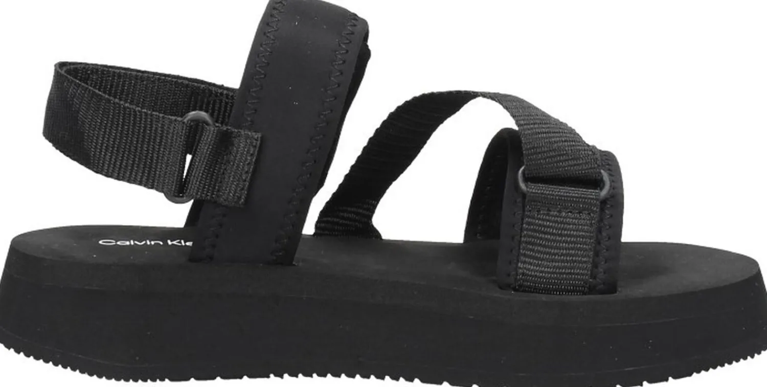 Calvin Klein Prefresato Sandal Badge Zwart Best
