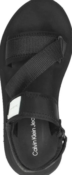 Calvin Klein Prefresato Sandal Badge Zwart Best