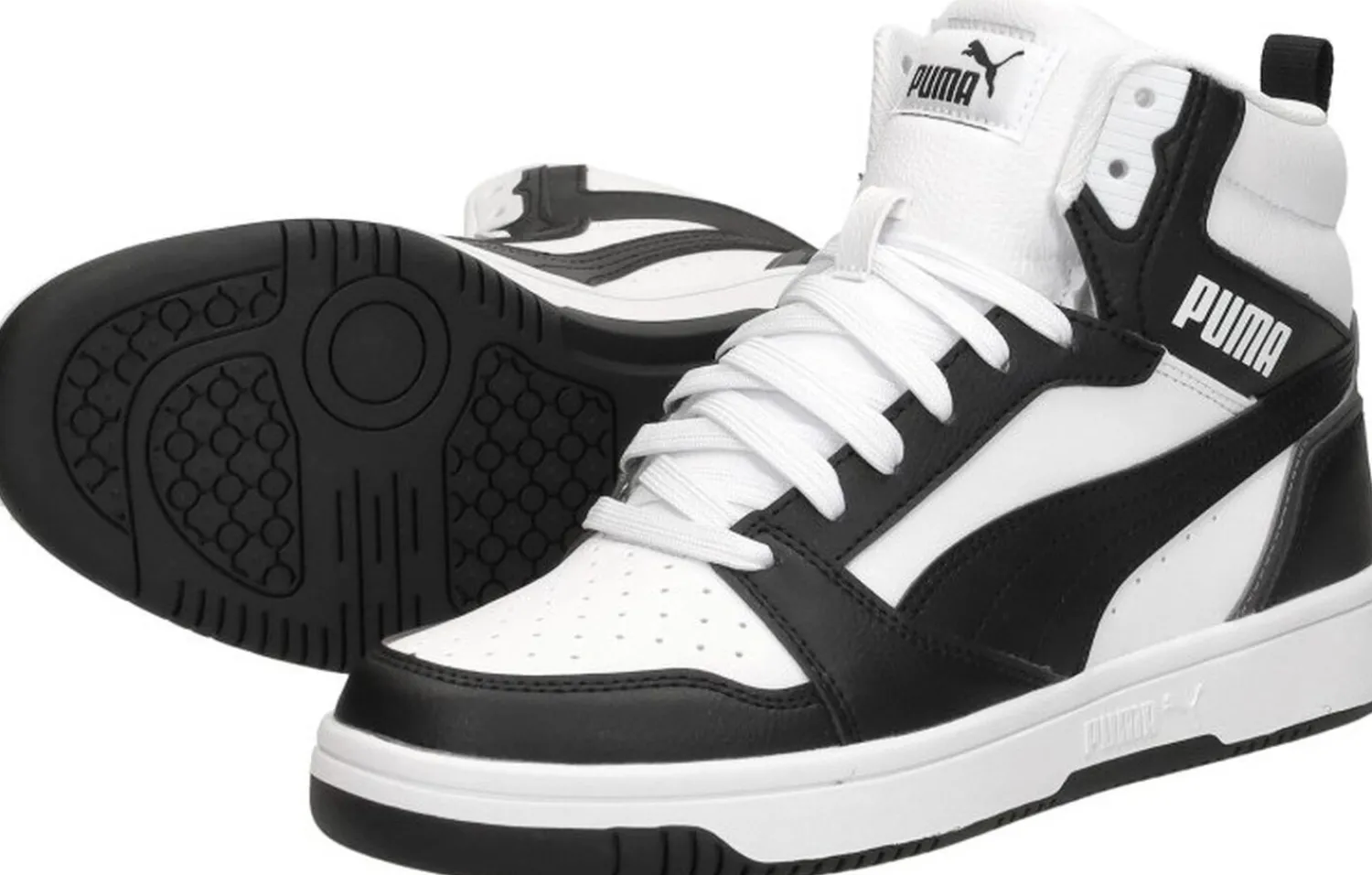 Puma Rebound V6 Mid Jr Zwart Outlet