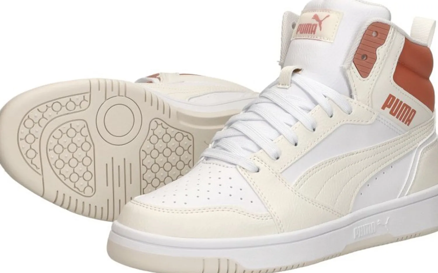 Puma Rebound v6 Gebroken wit Outlet